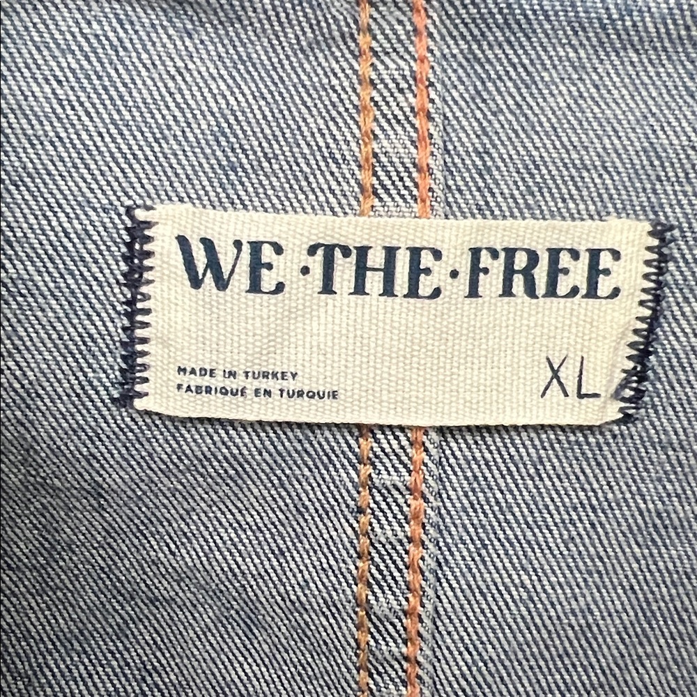 We The Free Jayde Flare Jumpsuit in Sunburst Blue NWT Size XL - Picture 7 of 11